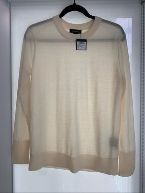 NWT- Club Monaco Semi-Sheer Crewneck Sweater